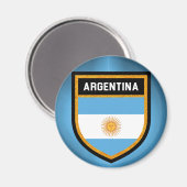 Argentinische Flagge Magnet (Vorderseite/Rückseite)