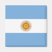 argentinische Flagge Magnet (Vorne)