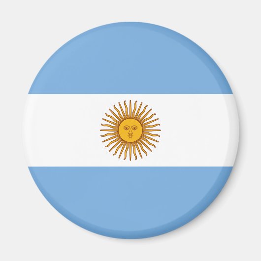 Argentinische Flagge Magnet (Vorne)