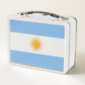 Argentinische Flagge Metall Brotdose (Rückseite)