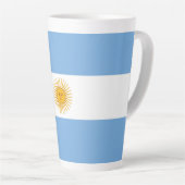 Argentinische Flagge Milchtasse (Rechte Ecke)