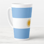 Argentinische Flagge Milchtasse (Linke Ecke)