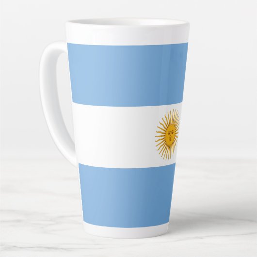 Argentinische Flagge Milchtasse (Linke Ecke)