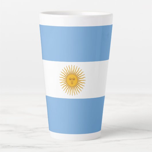 Argentinische Flagge Milchtasse (Vorderseite)