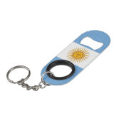 Argentinische Flagge Mini Flaschenöffner (Vorderseite Schrägansicht)