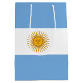 Argentinische Flagge Mittlere Geschenktüte (Rückseite)