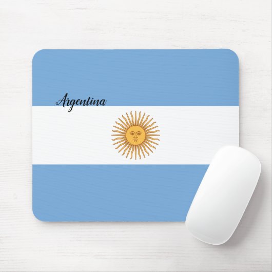 Argentinische Flagge Mousepad (Mit Mouse)