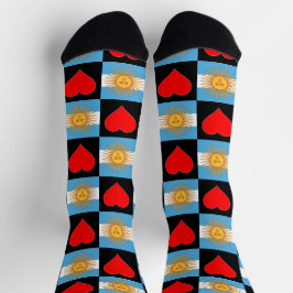 Argentinische Flagge Muster argentinisches Muster Socken