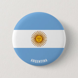 Argentinische Flagge Niedlich Patriotisch Button