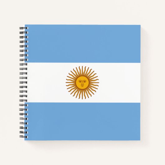 Argentinische Flagge Notizblock (Vorderseite)
