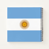 Argentinische Flagge Notizblock (Rückseite)