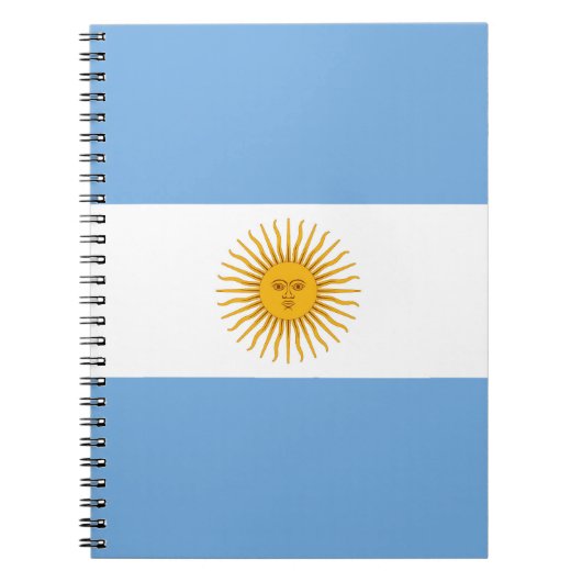 Argentinische Flagge Notizblock (Vorderseite)