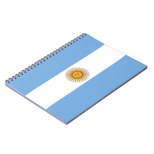 Argentinische Flagge Notizblock (Linke Seite)