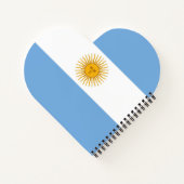 Argentinische Flagge Notizblock (Rückseite)