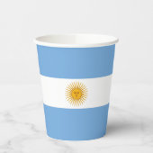 Argentinische Flagge Pappbecher (Links)