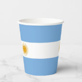 Argentinische Flagge Pappbecher (Vorderseite)