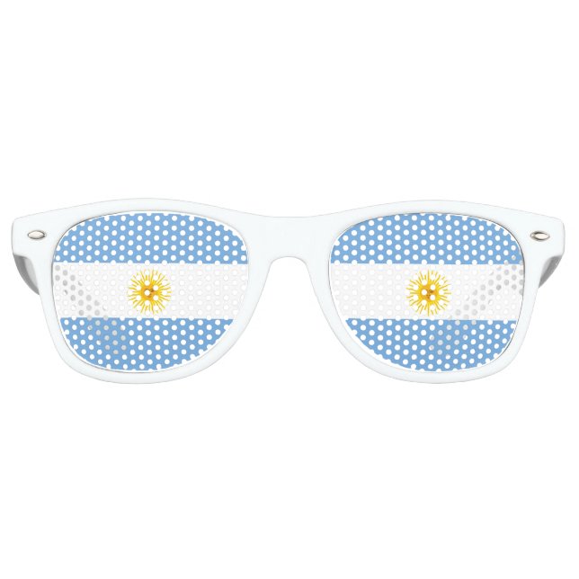 Argentinische Flagge Partybrille (Vorderseite)