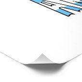 Argentinische Flagge Personalisiert Poster (Ecke)