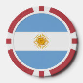 Argentinische Flagge Pokerchips (Vorderseite)