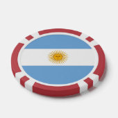 Argentinische Flagge Pokerchips (Einzeln)