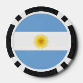 Argentinische Flagge Pokerchips (Rückseite)