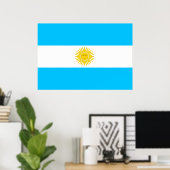 Argentinische Flagge Poster (Heimbüro)