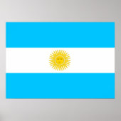 Argentinische Flagge Poster (Vorne)