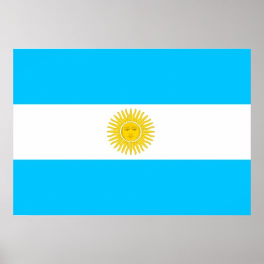 Argentinische Flagge Poster (Vorne)