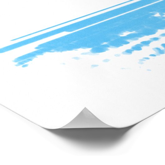 Argentinische Flagge Poster (Ecke)