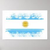 Argentinische Flagge Poster (Vorne)