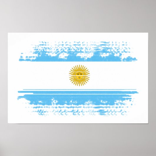 Argentinische Flagge Poster (Vorne)