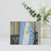 argentinische Flagge Postkarte (Stehend Vorderseite)