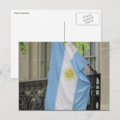 argentinische Flagge Postkarte (Vorne/Hinten)