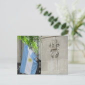 argentinische Flagge Postkarte (Stehend Vorderseite)