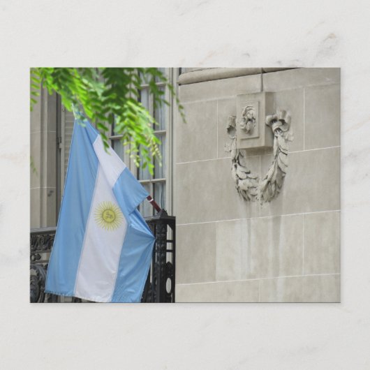 argentinische Flagge Postkarte (Vorderseite)