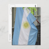 Argentinische Flagge Postkarte (Vorne/Hinten)