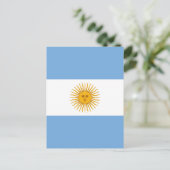 Argentinische Flagge Postkarte (Stehend Vorderseite)