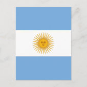 Argentinische Flagge Postkarte (Vorderseite)