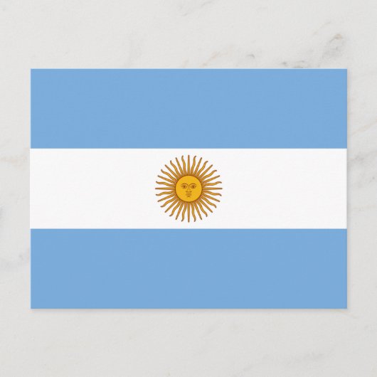 Argentinische Flagge Postkarte (Vorderseite)