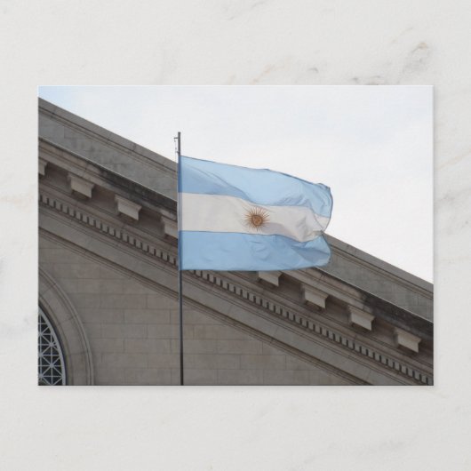 argentinische Flagge Postkarte (Vorderseite)