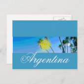 Argentinische Flagge Postkarte (Vorne/Hinten)