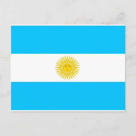 Argentinische Flagge Postkarte (Vorderseite)