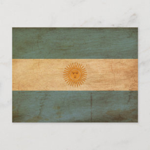 Argentinische Flagge Postkarte