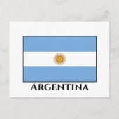 argentinische Flagge Postkarte (Vorderseite)