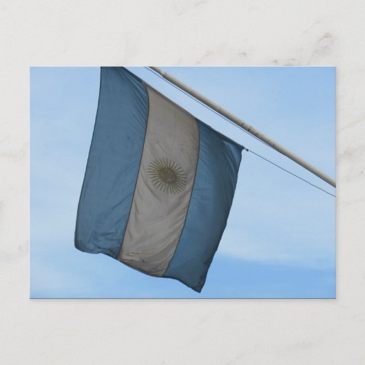 argentinische Flagge Postkarte (Vorderseite)