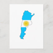 Argentinische Flagge Postkarte (Vorderseite)