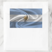 Argentinische Flagge Rechteckiger Aufkleber (Tasche)
