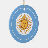 Argentinische Flagge Roundel, Argentinische Flagge Keramik Ornament (Rechts)