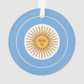 Argentinische Flagge Roundel, Argentinische Flagge Ornament (Rückseite)