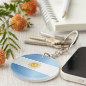 Argentinische Flagge Schlüsselanhänger (Vorderseite rechts)